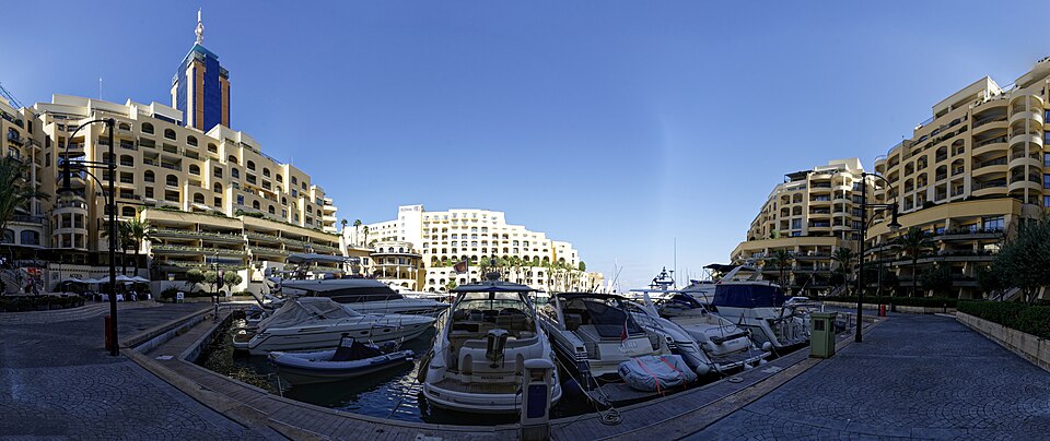 Portomaso marina and tower in St Julian's, home of Portomaso Casino